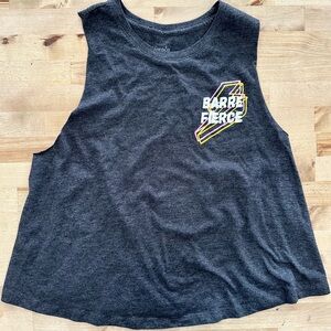 “Barre Fierce” cropped tank